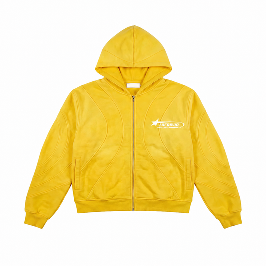 LACARVIA Wave Zip Hoodie